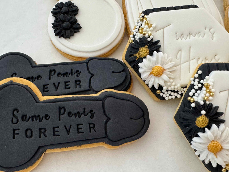 Black Same Penis Forever Cookies